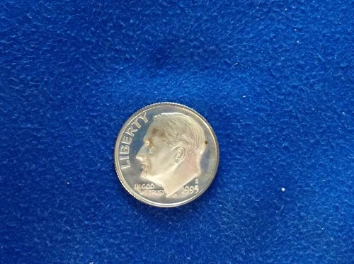 1995 S Roosevelt Dime Gem Deep Cameo 90% Silver Proof Low Mintage US Coin