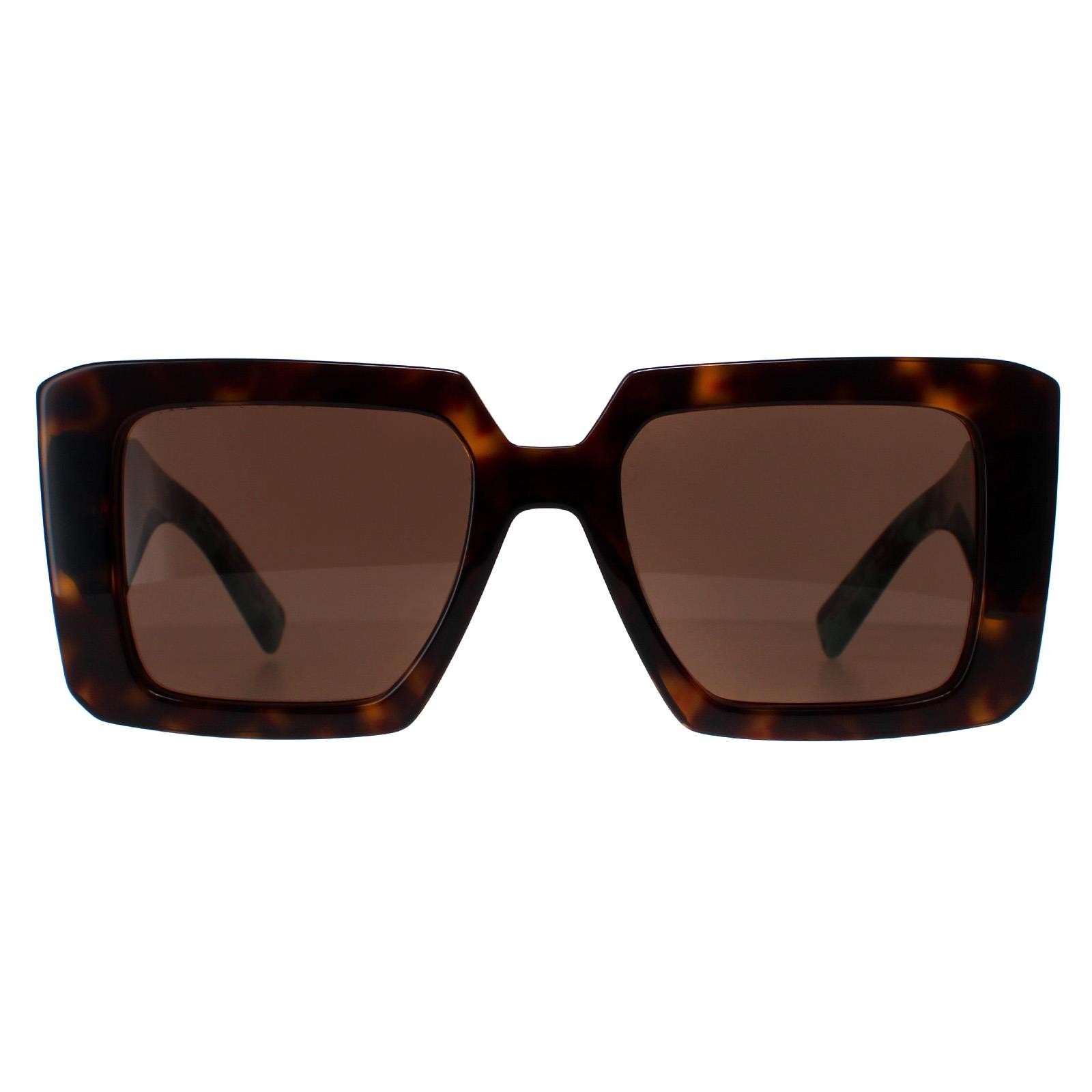 Prada Acetate Rectangle Square Sunglasses 51-19-140 Brown - Image 2