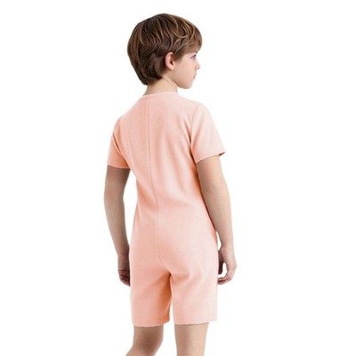 US Kids Special Needs Adaptive Clothing Anti-Strip Romper Short Leg Jumpsuit