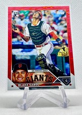 2023 Topps Update Series Blake Sabol Red Foil RC 021/199 #US201 - Giants/Rays