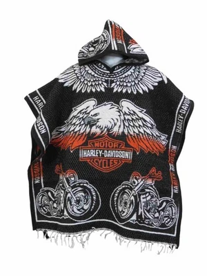 Harley-Davidson Mexican Poncho with Hoodie