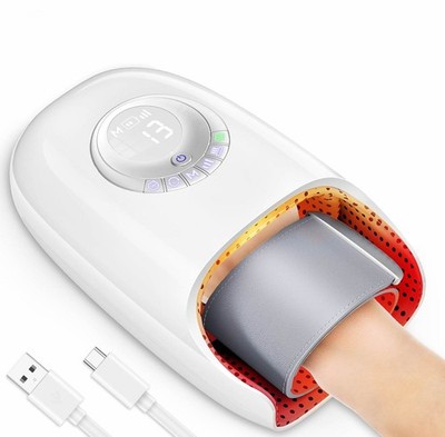Hand Massager Cordless with Heat and Compression 6 Modes Pressure Point Therapy