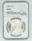 1900-O NGC MS66 Morgan Silver Dollar Blast White