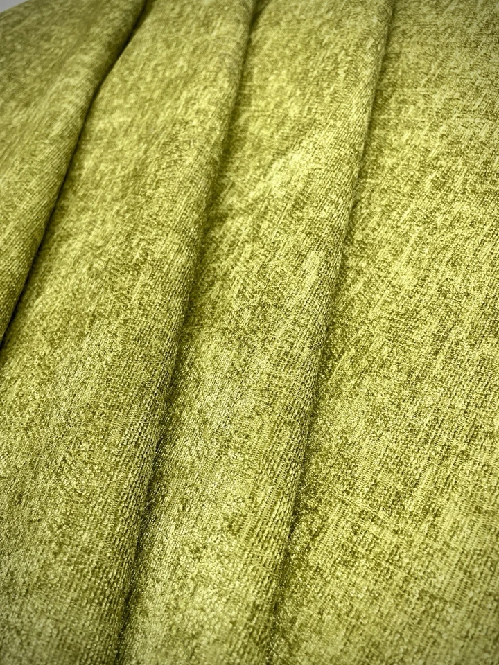 Chenille Green Fabric Solid Color Sewing Dining Chair Cover Upholstery Cushion - Image 3 of 4