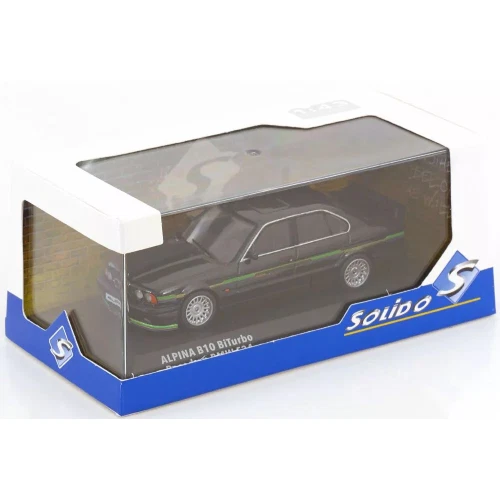 BMW 5-SERIES ALPINA B10 (E34) BITURBO 1994 BLACK 1:43 Solido Auto Stradali Model - Immagine 3 di 3