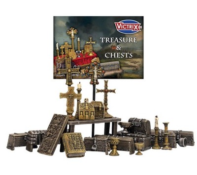 VICTRIX Treasures & Chests Sprue   28mm Dark Age & Medieval Loot