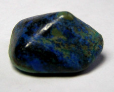 V. SMALL NATURAL AZURITE & MALACHITE TUMBLESTONE - 1.5 x 1.4   cms  4.22 gms  #E