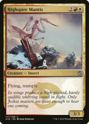 4 Highspire Mantis 4x x4 - NM - Khans of Tarkir  - SPARROW MAGIC