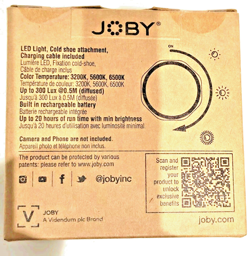 JOBY Beamo Reel Multifunctional White LED Video Light For Content Creators - Picture 2 of 4
