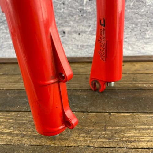 Vintage Rock Shox Duke C Fork Disc VBrake Red Cantilever 1 1/8 Threadless 26 MTB - 第 4/19 張圖片