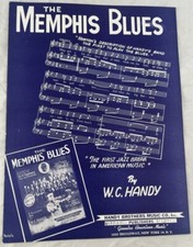 Original circa 1920s Sheet Music The Memphis Blues W.C. Handy Rag Mr Crump