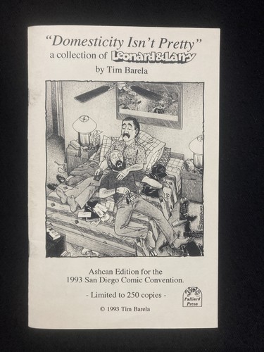 “Domesticity Isn’t Pretty” LEONARD & LARRY Tim Barela ASHCAN 1993 San Diego CON - 第 1/6 張圖片
