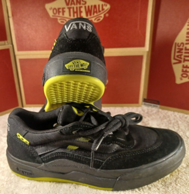 Vans Men's 7/Women's 8.5 Wayvee Black/Sulphur Green Skate Shoes  VN0A5JIA8YY