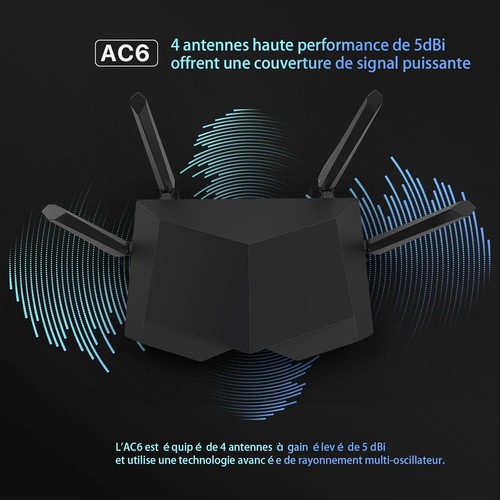 Tenda AC1200 Smart WiFi Router, High Speed Dual Band WLAN Internet Router... - Bild 5 von 11