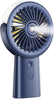 Otlonpe Handheld Misting Fan Portable, 4000mAh Rechargeable Small Personal Water