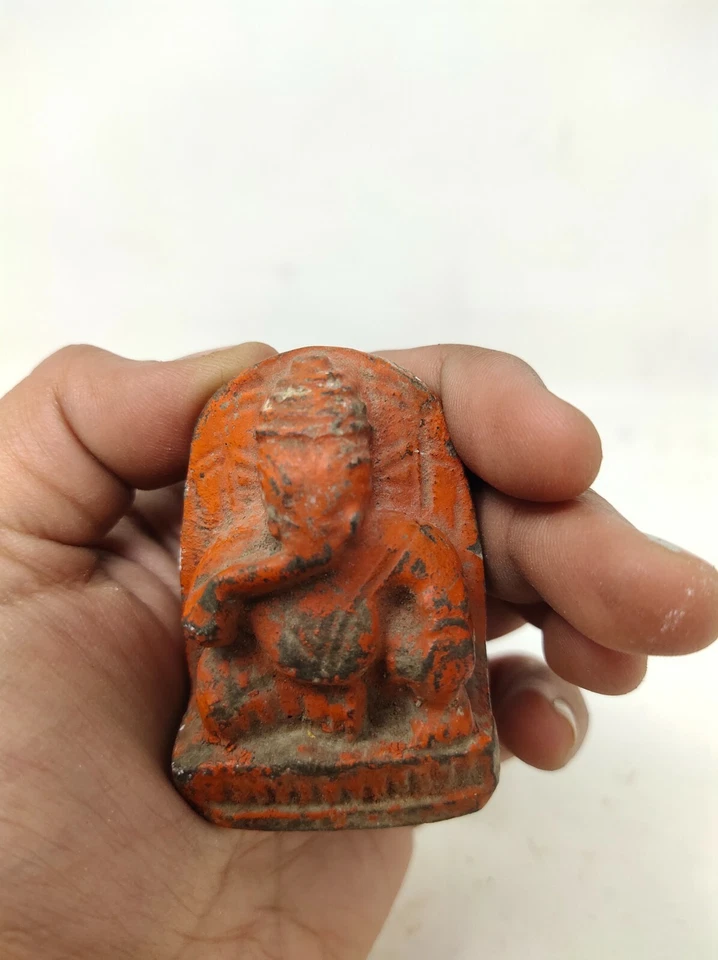 Antigua piedra tallada a mano hindú Señor Ganesha figura miniatura estatua  Foto 4 de 4