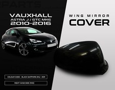 Vauxhall Astra J MK6 2010-2016 Wing Mirror Cover in Black RHS