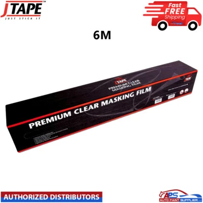 JTAPE J TAPE MASKING FILM SHEETING PREMIUM PLASTIC CLEAR CAR ROLL 6M X 100M