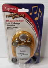 Vintage Suprema Radio Action FM Autoscan Radio Orange Penlight Brand New