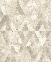 Tapete Vlies Dreiecke Vintage Weiß Grau Metallic Rasch 535525 (4,15€/1Qm)