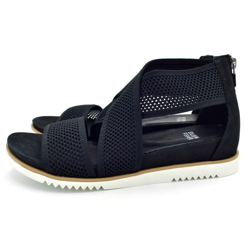 NIB Eileen Fisher Kitts Strappy Sandals w/ Wedge Heel in Black sz 9.5 M | eBay