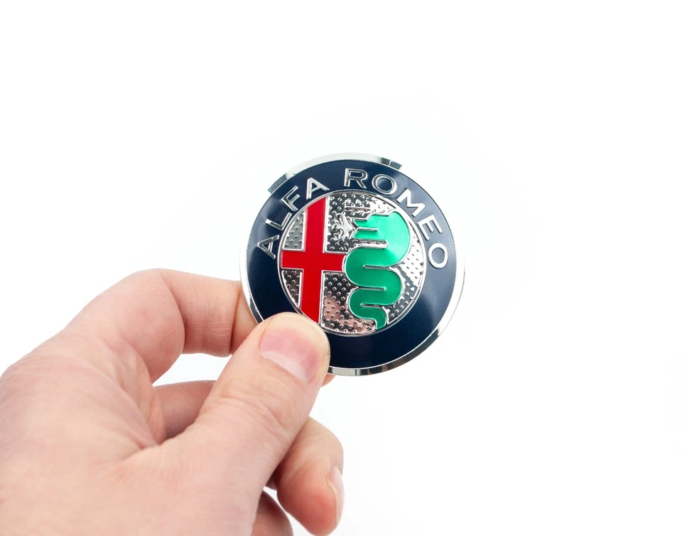 Insignia de repuesto volante multicolor 56 mm Alfa Romeo Giulia y Stelvio Foto 3 de 4