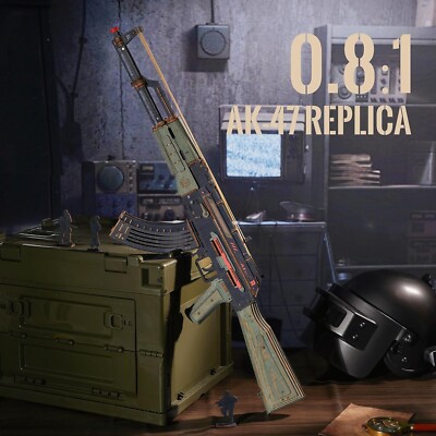 ROKR DIY 3D Wooden Puzzle AK-47 Automatic Rifle Gun Model Teen Adults Xmas Gift