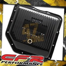 For Chevy Gm Turbo Th-350 Steel Transmission Pan Deep Sump - Black