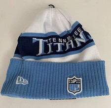 New Era NFL Tennessee Titans 2023 Sideline White Knit Hat Beenie 1 Size Fits