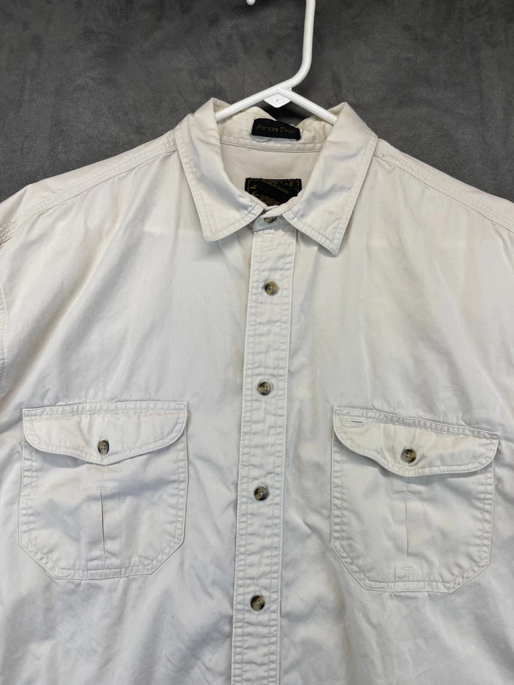 Camisa de vestir Eddie Bauer - Para hombre L - Marfil - Exterior - Camisa de trabajo (654) Foto 2 de 4