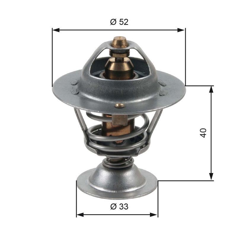 Thermostat without housing TH31588G1 GATES for LAND ROVER DISCOVERY I - Image 6