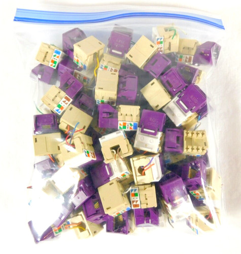 UNJ300 CC0020669 Category 3 U/UTP Jack, Violet - QUANTITY OF 50