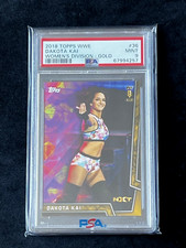 2018 Topps WWE Women's Division - Dakota Kai #36 GOLD /10 1st NXT - PSA 9 Mint