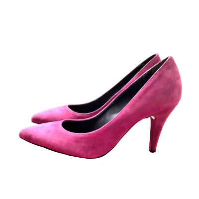 Escarpins à Talons et Pointes Chaussures Femme Bordeaux en daim 38 BATA - Photo 1/3
