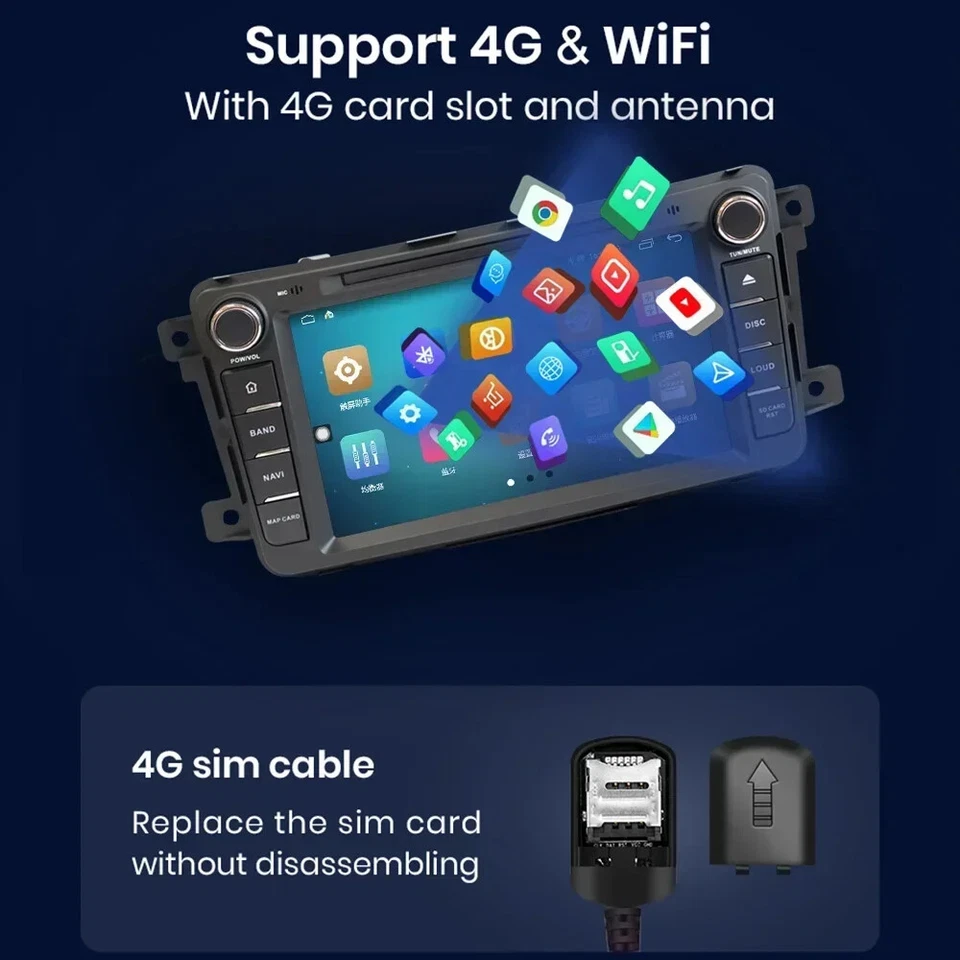 Android 13 Car Radio Carplay for Mazda CX-9 TB 2006-2016 Auto WIFI Bluetooth GPS - Image 3 of 4