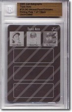 JERED WEAVER * Hayden Penn * GIO GONZALEZ * Rookie Printing Press Plate BGS 1/1
