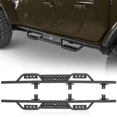 2Pc 6.9'' Drop Down Side Step Bars Running Boards for Jeep Gladiator JT 2020-2026