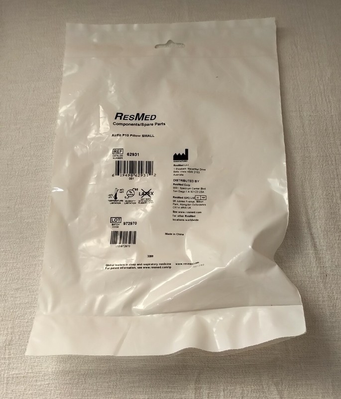 ResMed 62931 Air Fit P10 Small Nasal Pillow Replacement New in Package Read Desc