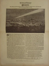 1903 ASTRONOMY PRINT COMETS ILLUSTRATION DECRIPTIVE TEXT