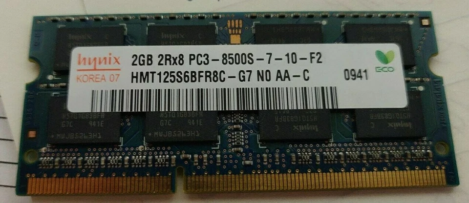 Lenovo 55Y3713 2GB 2Rx8 PC3-8500S SoDIMM Laptop Memory Module - Image 2 of 2