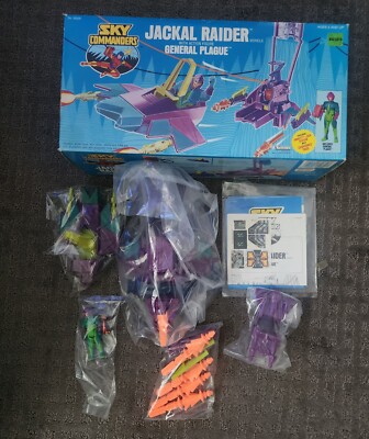 1987 Sky Commanders Jackal Raider & General Plague New Sealed Contents Minty 