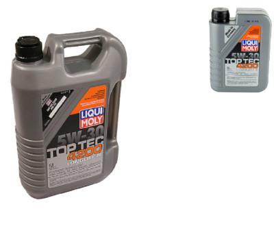 x6 LITER PACK KIT Liqui Moly TOP TEC 4200 5w30 Synthetic Engine Motor Oil for VW