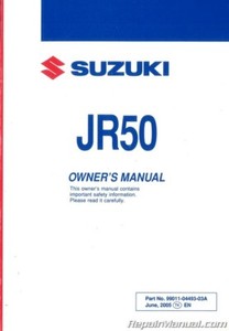 2006 Suzuki JR50 Motorcycle Owners Manual : 99011-04493-03A | eBay