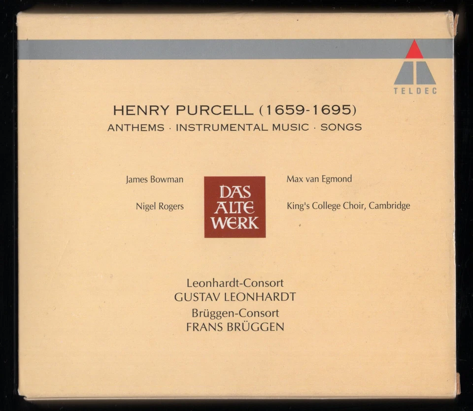 2 CD ★ Henry Purcell - Anthems instrumental Music Songs ★ BOX 2 CD TELDEC - Photo 2/2