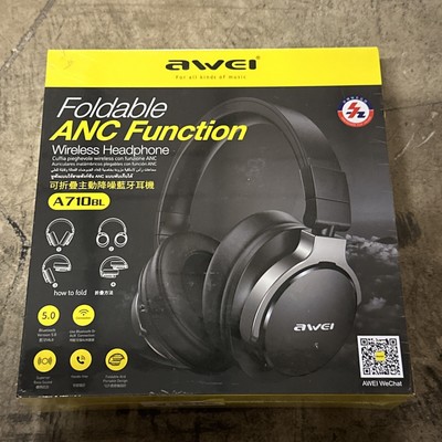 Wireless stereo headphones AWEI A710BL Foldable ANC function