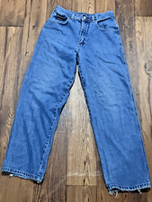 VTG Bugle Boy Jeans Mens W 32 L 32 Blue Baggy Skater Fit Denim Pants Loose Y2K