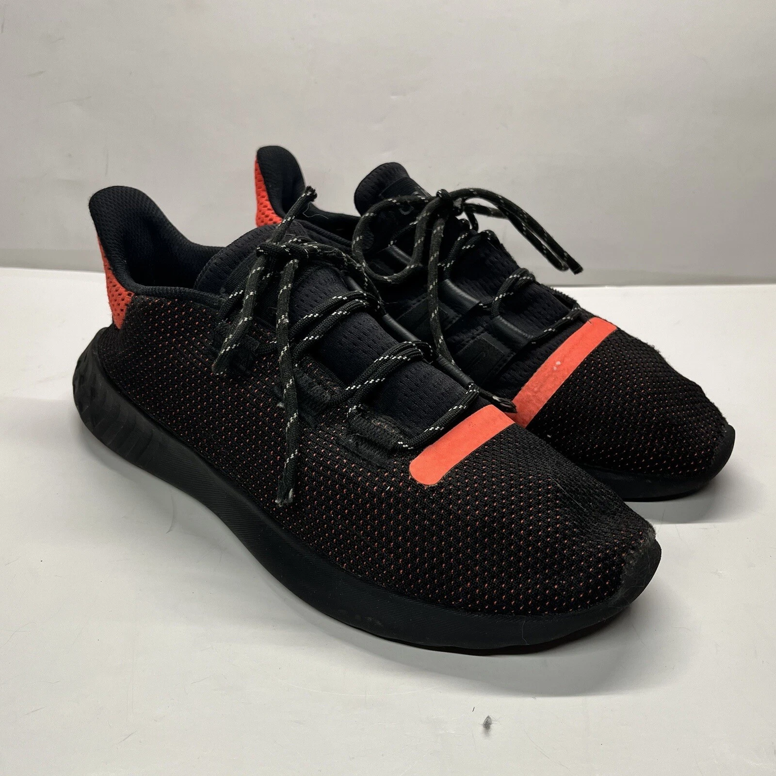 Scarpe da ginnastica Adidas Tubular Dusk da uomo 9 nere arancioni AQ1189