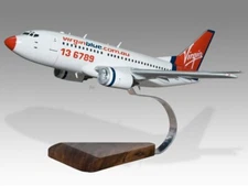 Boeing 737-300 Virgin Blue Reverse Livery Desk Wood Airplane Model Large 1/72
