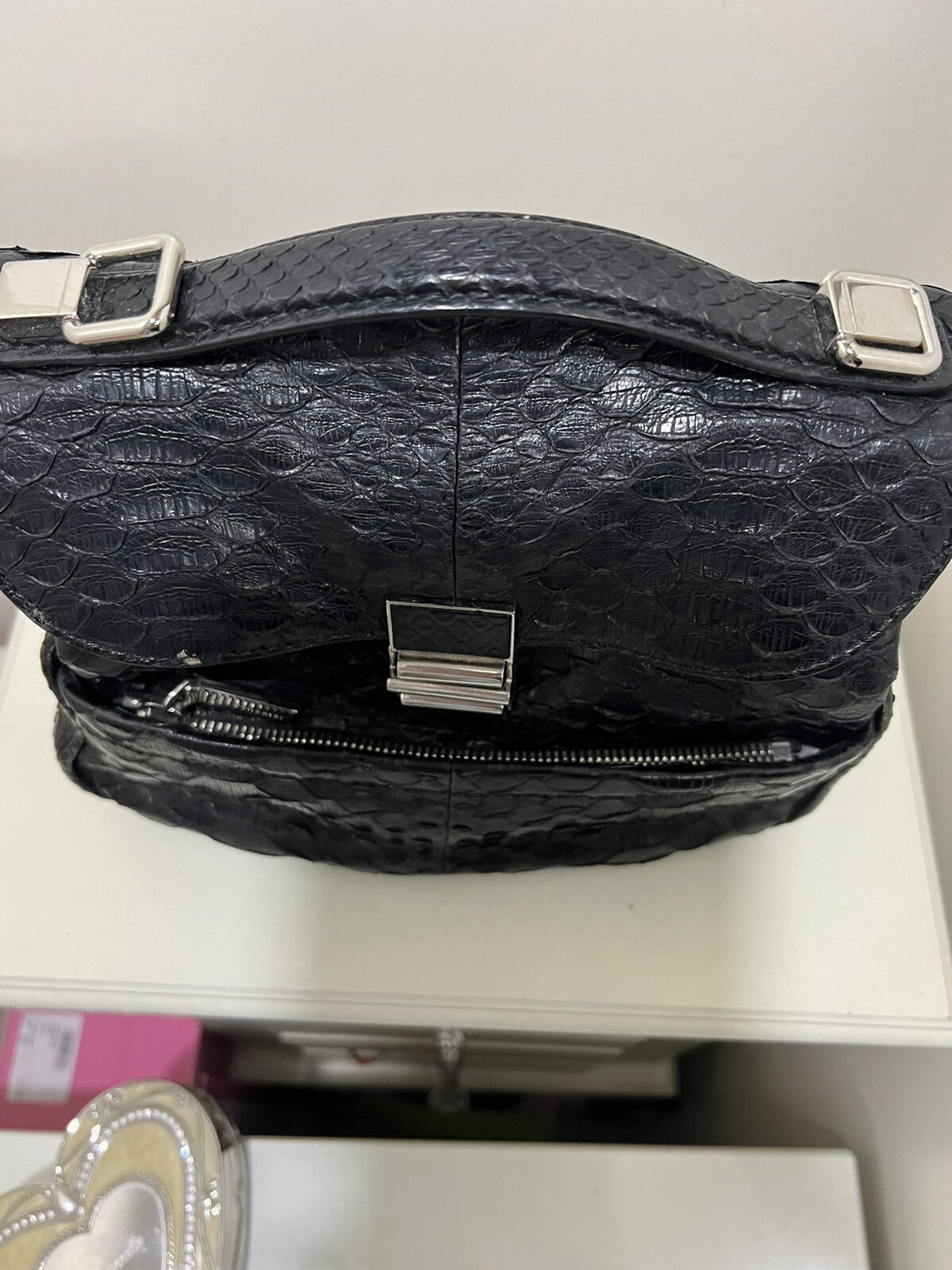 proenza schouler kent python bag black - image 3