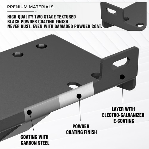 FIERYRED Universal 2" Receiver Trailer Hitch Winch Mount Plate, Winch
